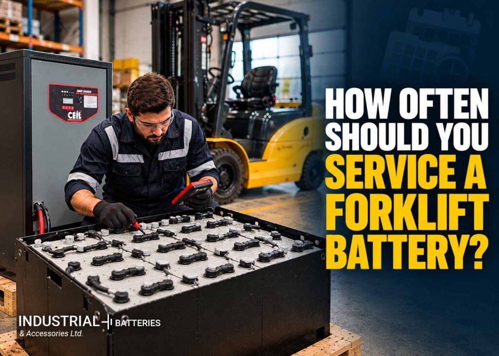 How Often Should You Service a Forklift Battery