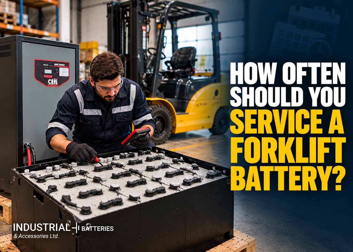How Often Should You Service a Forklift Battery